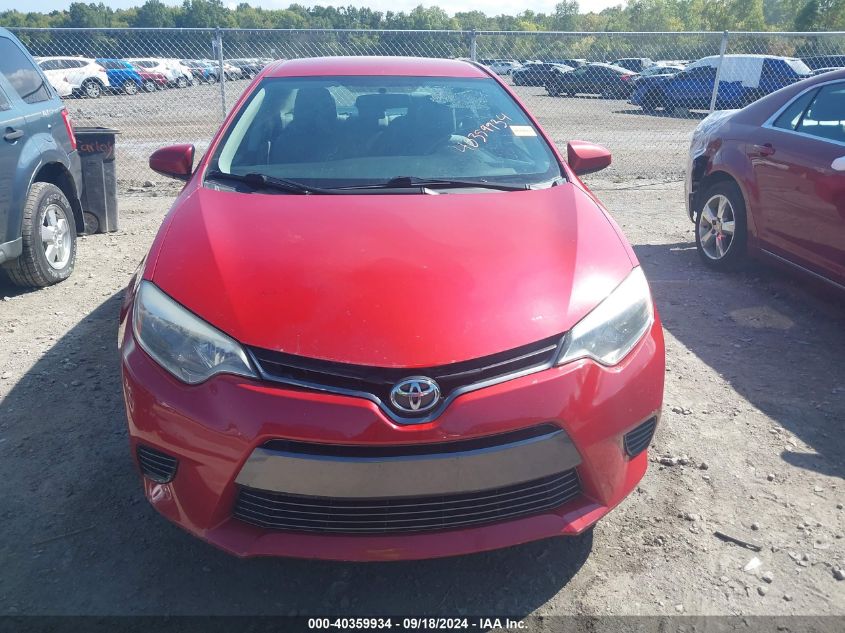 2015 Toyota Corolla L/Le/Le Pls/Prm/S/S Pls VIN: 2T1BURHE3FC476808 Lot: 40359934