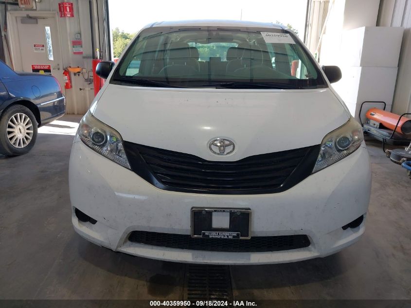 2011 Toyota Sienna Base V6 VIN: 5TDZK3DC1BS032608 Lot: 40359950