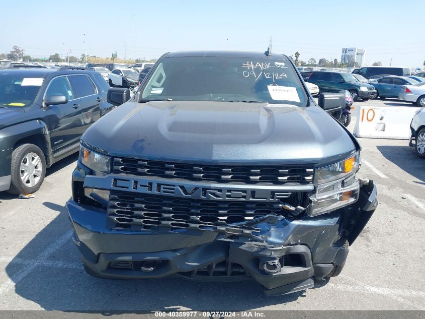 2021 Chevrolet Silverado 1500 2Wd Short Bed Custom VIN: 1GCPWBEK4MZ401202 Lot: 40359977