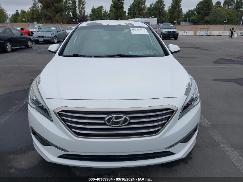 2015 Hyundai Sonata Se VIN: 5NPE24AF4FH091389 Lot: 40359984