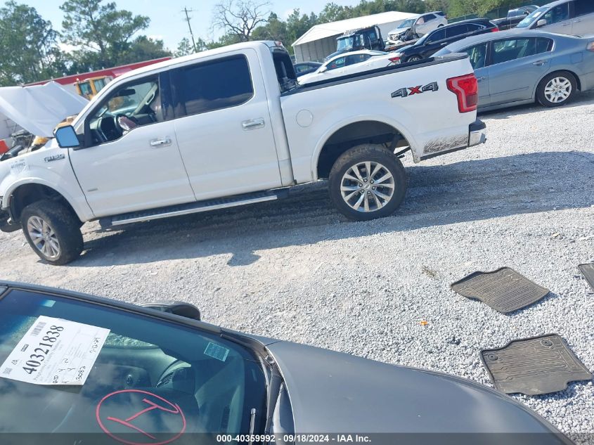 2016 FORD F-150 LARIAT - 1FTEW1EG3GKE69968