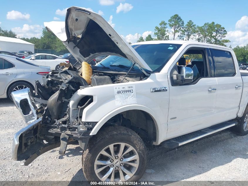 2016 FORD F-150 LARIAT - 1FTEW1EG3GKE69968