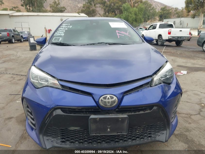 2019 TOYOTA COROLLA SE - 2T1BURHE0KC126434