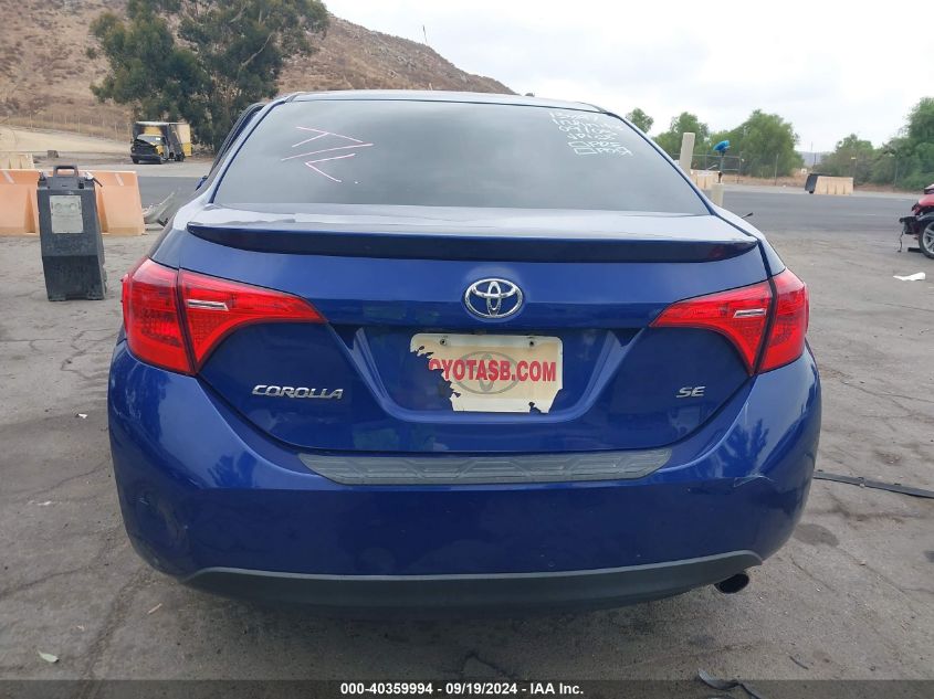 2019 TOYOTA COROLLA SE - 2T1BURHE0KC126434