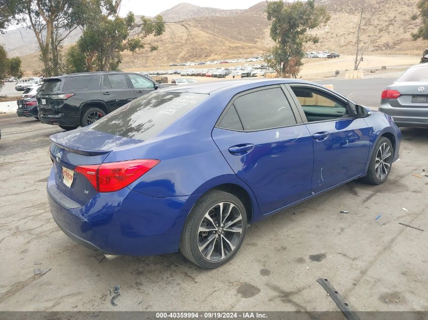 2019 TOYOTA COROLLA SE - 2T1BURHE0KC126434