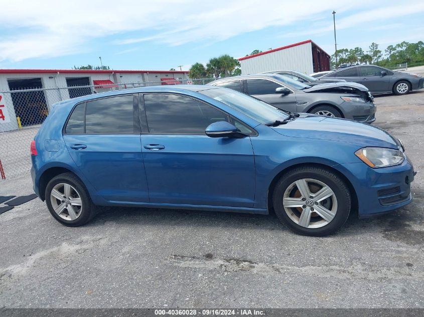 2017 Volkswagen Golf Tsi S 4-Door/Tsi Se 4-Door/Tsi Sel 4-Door/Tsi Wolfsburg Edition 4-Door VIN: 3VW217AU8HM074532 Lot: 40360028