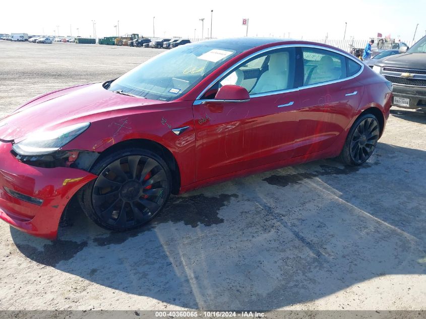 2018 Tesla Model 3 Long Range/Performance VIN: 5YJ3E1EB7JF075215 Lot: 40360065