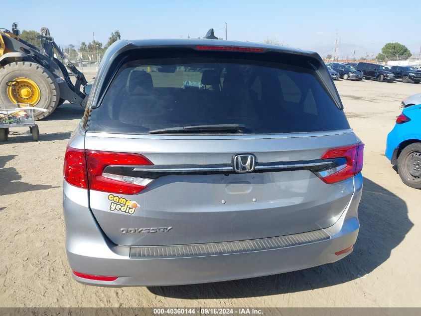 2022 Honda Odyssey Ex-L VIN: 5FNRL6H73NB069387 Lot: 40360144