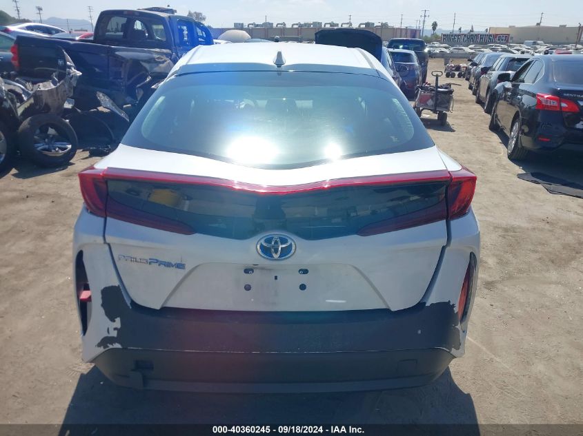 2021 Toyota Prius Prime Le VIN: JTDKAMFPXM3176558 Lot: 40360245