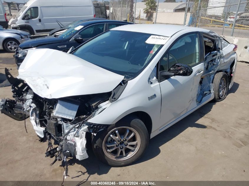 2021 Toyota Prius Prime Le VIN: JTDKAMFPXM3176558 Lot: 40360245