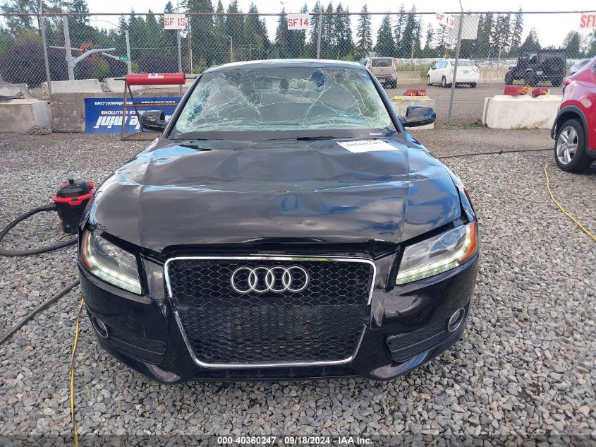 2012 Audi A5 2.0T Premium VIN: WAULFAFR0CA004553 Lot: 40360247