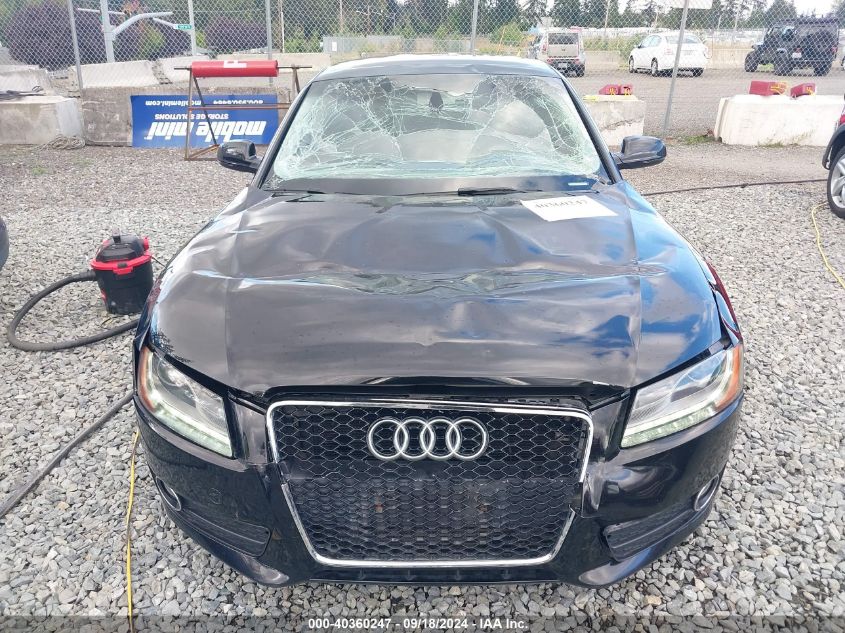 2012 Audi A5 2.0T Premium VIN: WAULFAFR0CA004553 Lot: 40360247