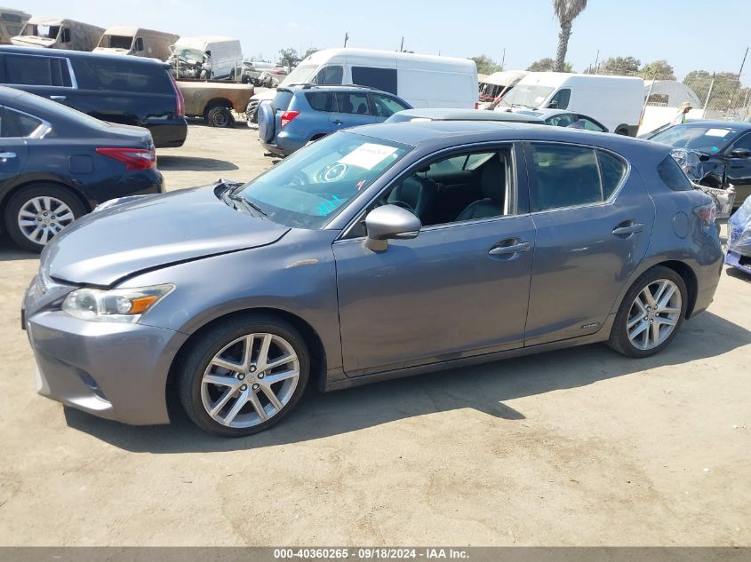 2014 Lexus Ct 200H Hybrid VIN: JTHKD5BH9E2189724 Lot: 40360265