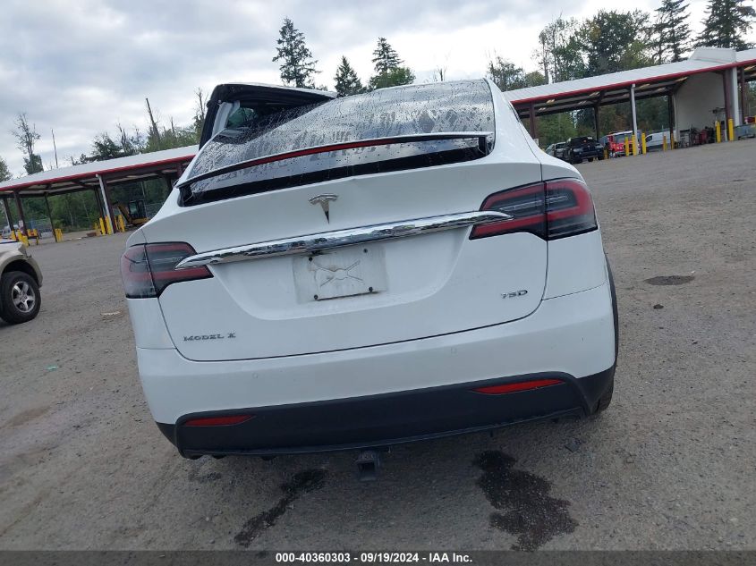 2017 Tesla Model X 100D/75D/90D VIN: 5YJXCBE23HF054658 Lot: 40360303