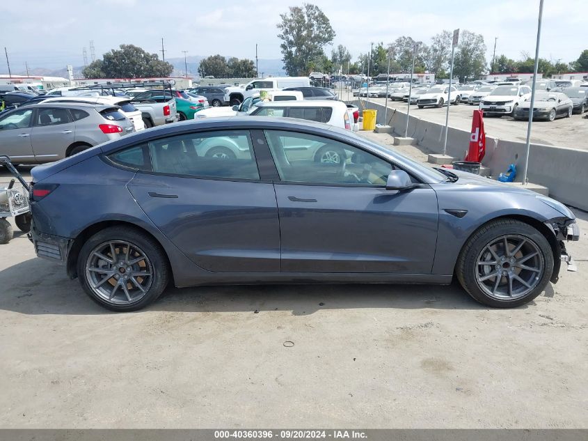 2021 Tesla Model 3 Standard Range Plus Rear-Wheel Drive VIN: 5YJ3E1EA4MF996142 Lot: 40360396