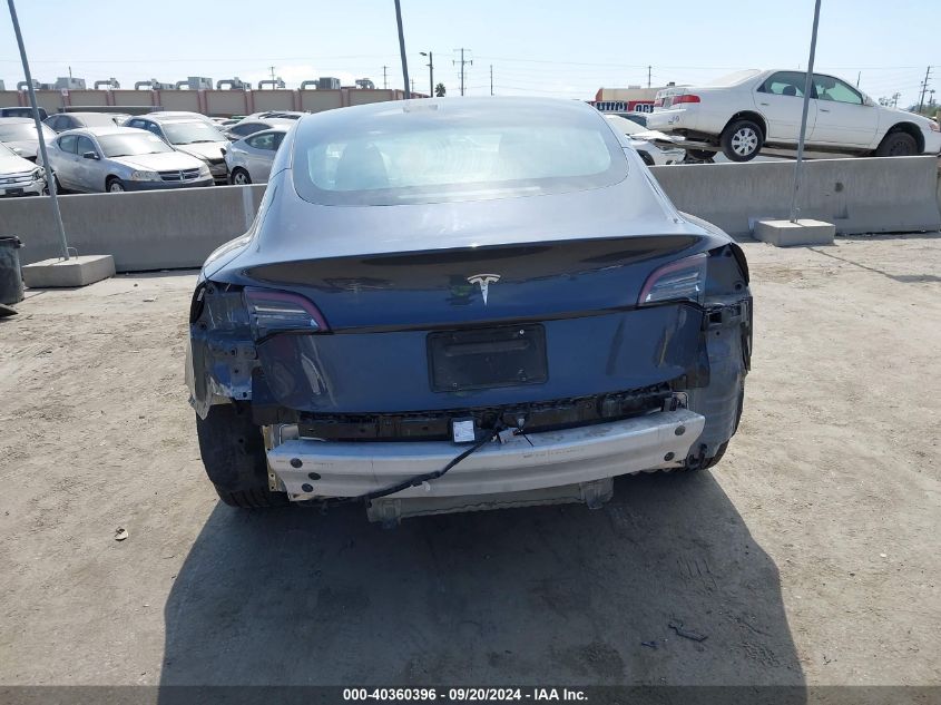 2021 Tesla Model 3 Standard Range Plus Rear-Wheel Drive VIN: 5YJ3E1EA4MF996142 Lot: 40360396