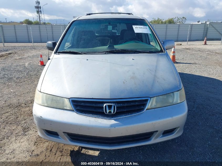 2002 Honda Odyssey Ex VIN: 2HKRL18672H500403 Lot: 40360419