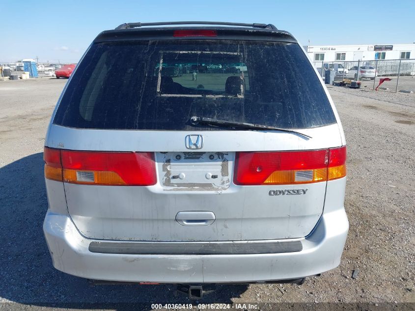 2002 Honda Odyssey Ex VIN: 2HKRL18672H500403 Lot: 40360419