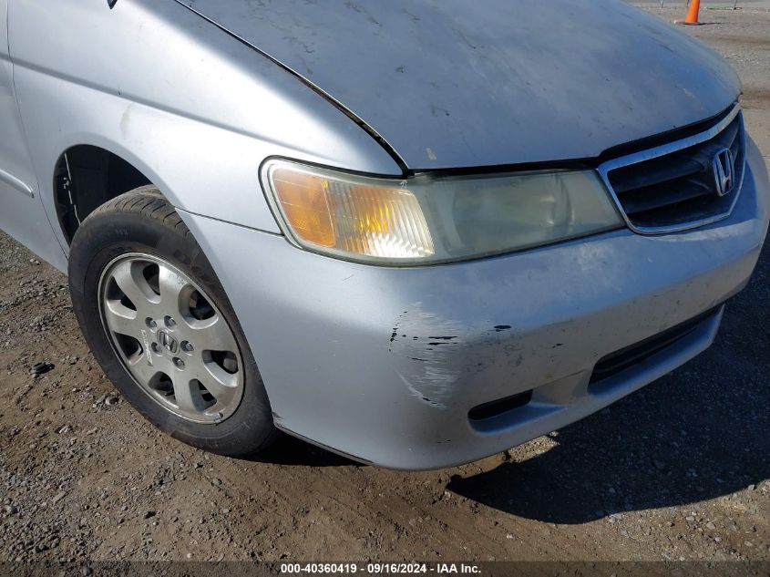 2002 Honda Odyssey Ex VIN: 2HKRL18672H500403 Lot: 40360419