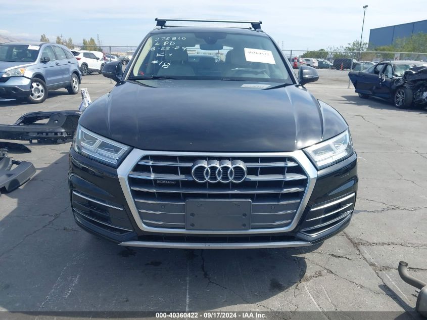 2018 Audi Q5 2.0T Premium/2.0T Tech Premium VIN: WA1BNAFY1J2134349 Lot: 40360422