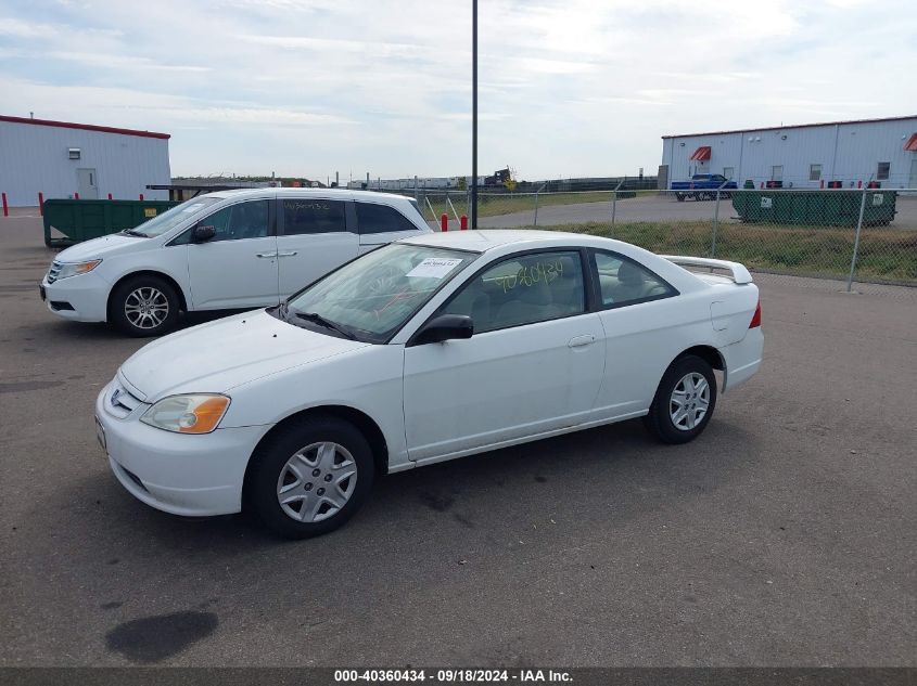 2003 Honda Civic Lx VIN: 1HGEM22583L076407 Lot: 40360434