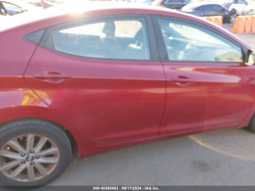 2014 Hyundai Elantra Se VIN: 5NPDH4AE7EH465641 Lot: 40360483