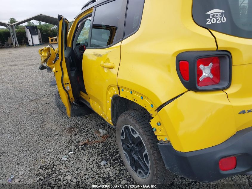 2016 Jeep Renegade Trailhawk VIN: ZACCJBCT4GPD72845 Lot: 40360589