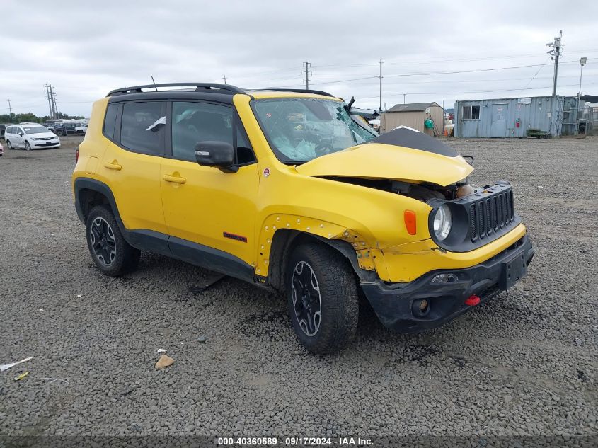 2016 Jeep Renegade Trailhawk VIN: ZACCJBCT4GPD72845 Lot: 40360589