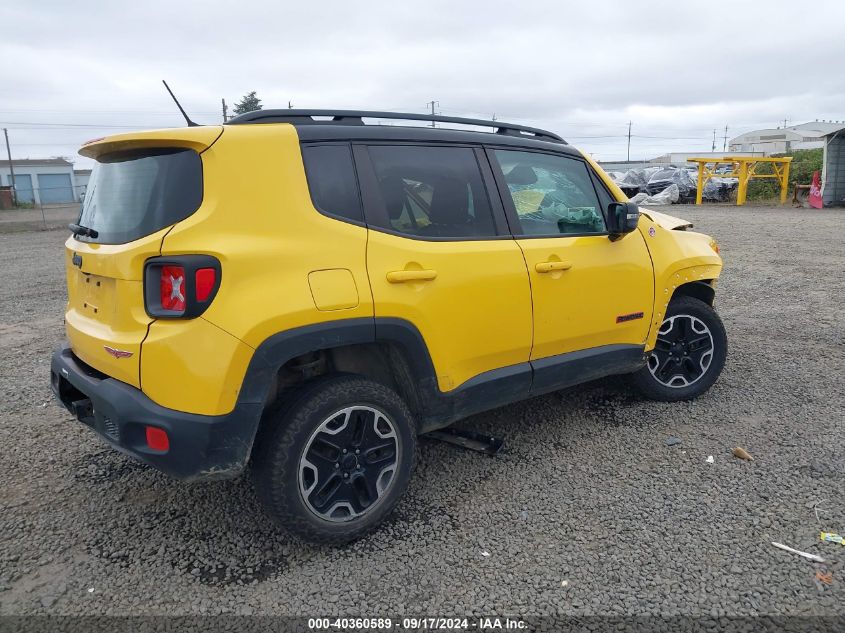 2016 Jeep Renegade Trailhawk VIN: ZACCJBCT4GPD72845 Lot: 40360589