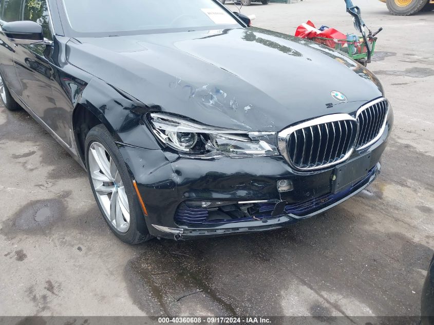 2016 BMW 750I xDrive VIN: WBA7F2C52GG418106 Lot: 40360608