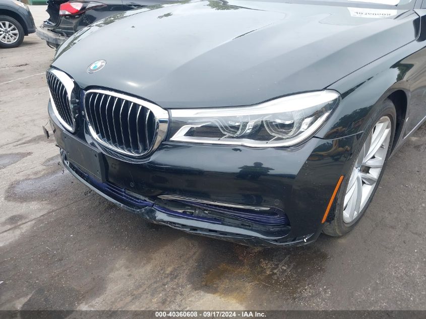 2016 BMW 750I xDrive VIN: WBA7F2C52GG418106 Lot: 40360608