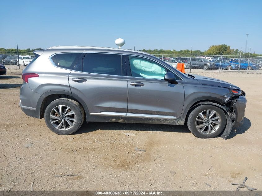 2019 Hyundai Santa Fe Sel Plus VIN: 5NMS33AD2KH062196 Lot: 40360635