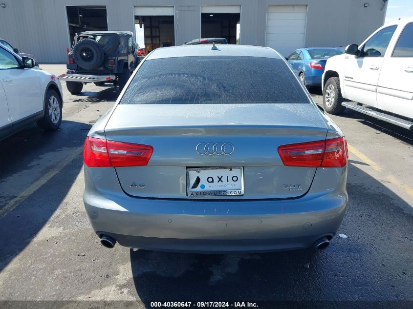 2012 Audi A6 3.0 Premium VIN: WAUGGAFC3CN125080 Lot: 40360647