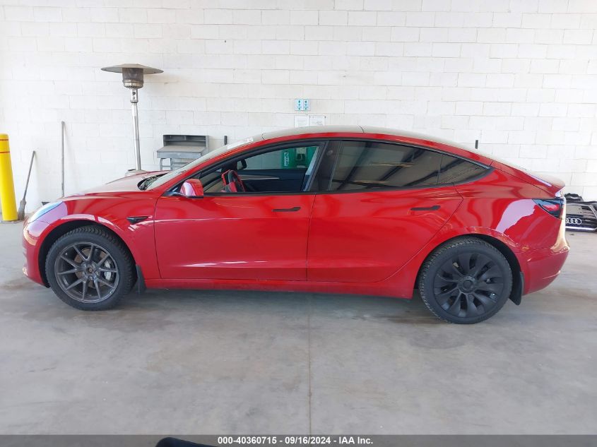 2022 Tesla Model 3 Long Range Dual Motor All-Wheel Drive VIN: 5YJ3E1EB5NF252558 Lot: 40360715