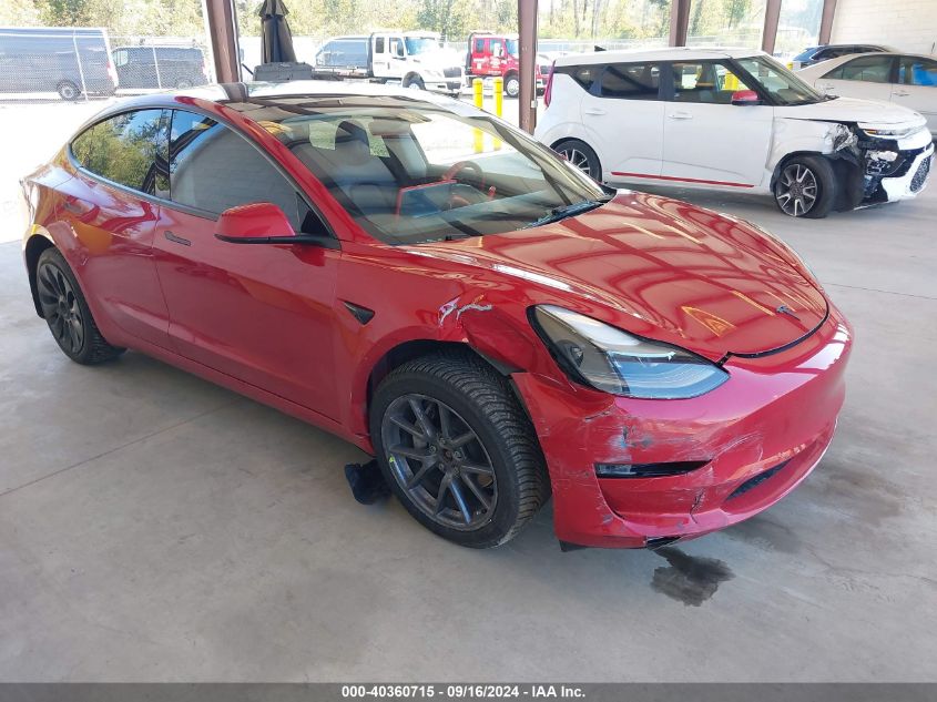 5YJ3E1EB5NF252558 2022 TESLA MODEL 3 - Image 1