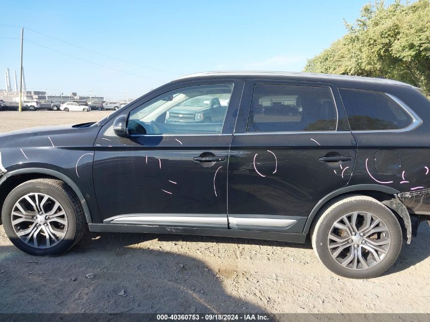 2017 Mitsubishi Outlander Se/Sel VIN: JA4AZ3A39HZ038672 Lot: 40360753