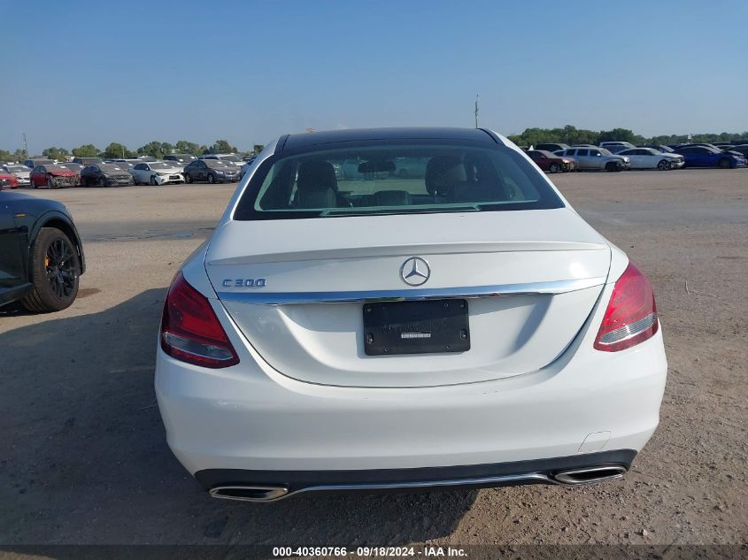 2017 Mercedes-Benz C 300 300 VIN: WDDWF4JB2HR297656 Lot: 40360766