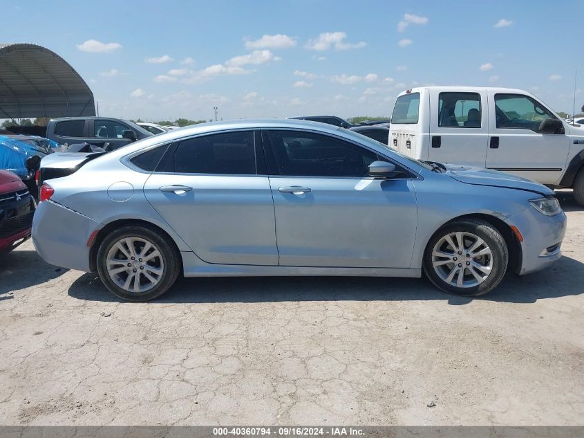 2015 Chrysler 200 Limited VIN: 1C3CCCAB5FN635589 Lot: 40360794