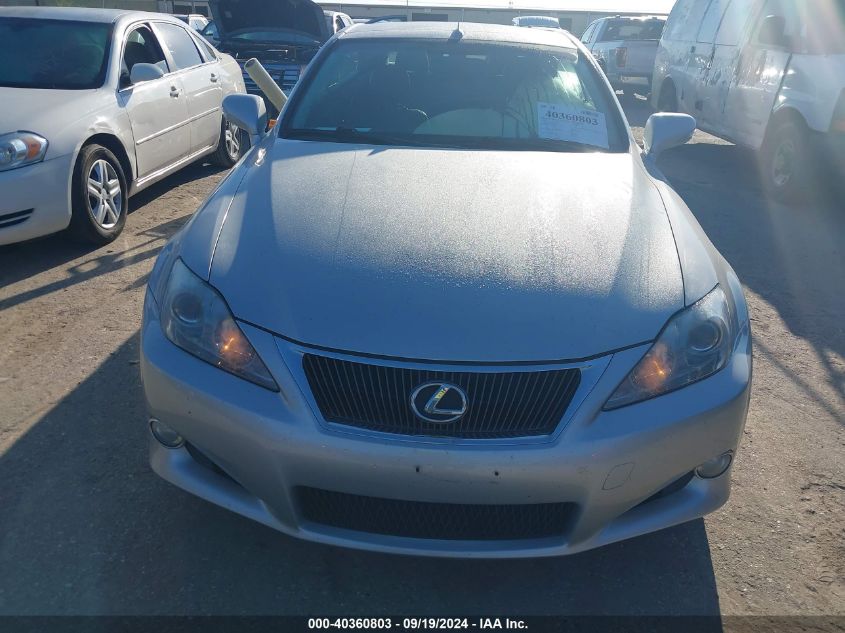 2010 Lexus Is 250C VIN: JTHFF2C28A2511767 Lot: 40360803