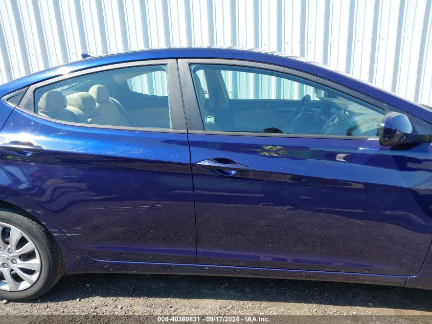 2013 Hyundai Elantra Gls VIN: 5NPDH4AE0DH171660 Lot: 40360831