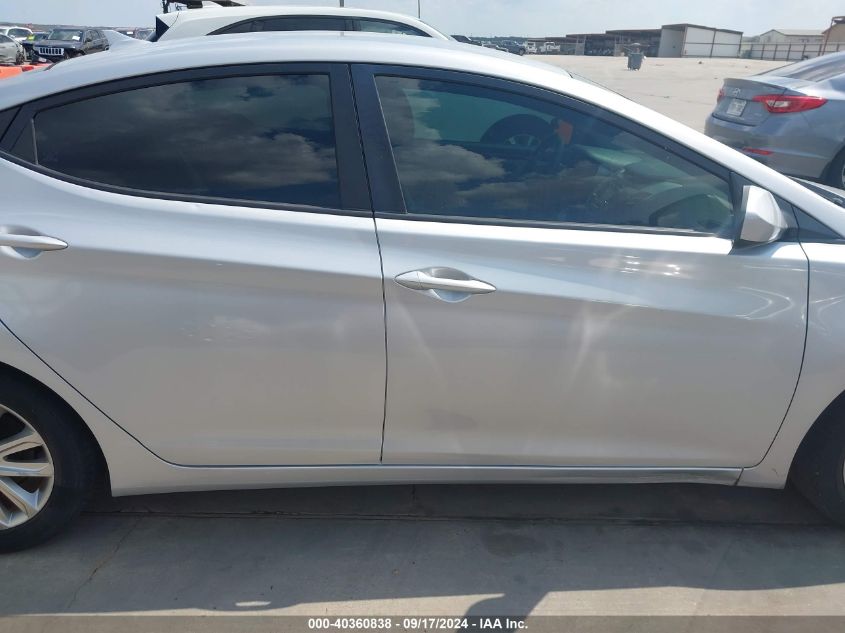 2014 Hyundai Elantra Se VIN: KMHDH4AE2EU210509 Lot: 40360838