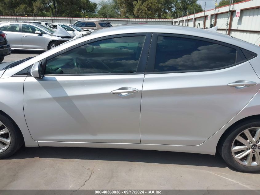 2014 Hyundai Elantra Se VIN: KMHDH4AE2EU210509 Lot: 40360838