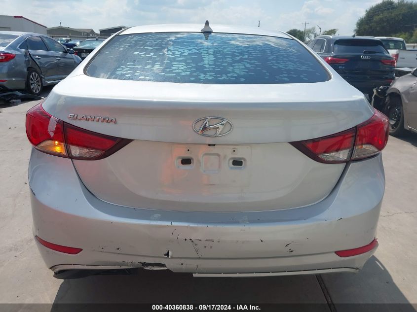 2014 Hyundai Elantra Se VIN: KMHDH4AE2EU210509 Lot: 40360838