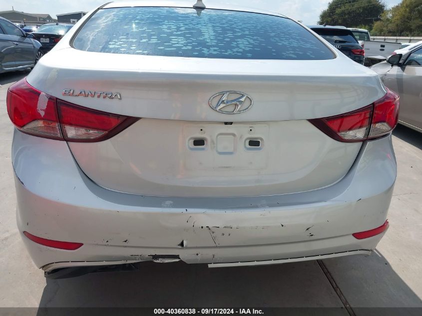 2014 Hyundai Elantra Se VIN: KMHDH4AE2EU210509 Lot: 40360838