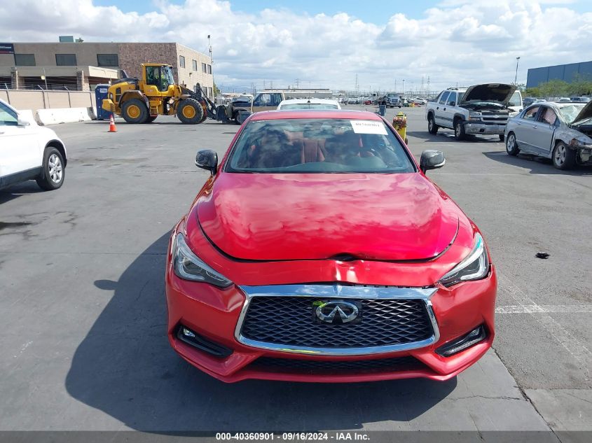 JN1FV7EK8JM530678 2018 Infiniti Q60 3.0T Red Sport 400