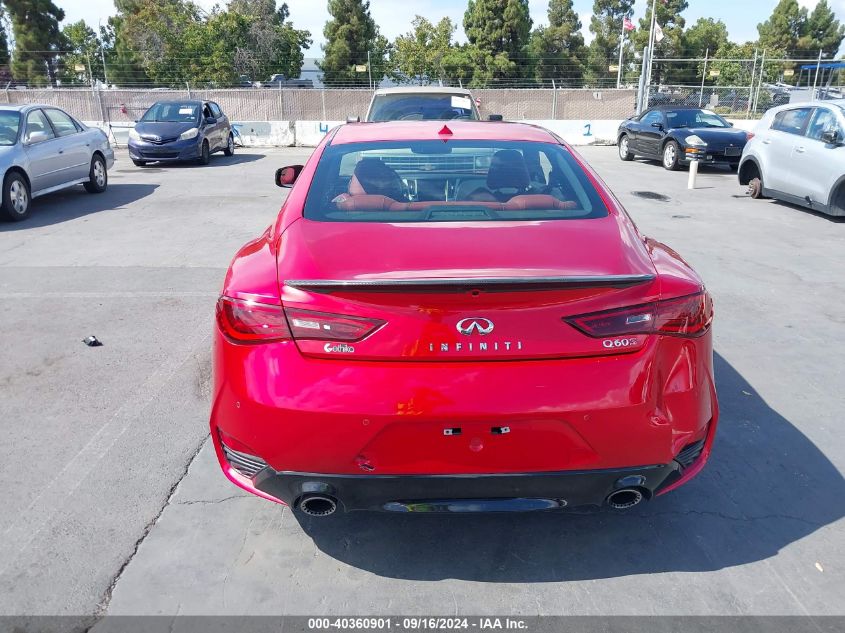 2018 Infiniti Q60 3.0T Red Sport 400 VIN: JN1FV7EK8JM530678 Lot: 40360901