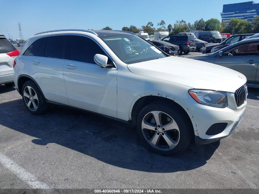 2016 MERCEDES-BENZ GLC 300 - WDC0G4JB3GF109881