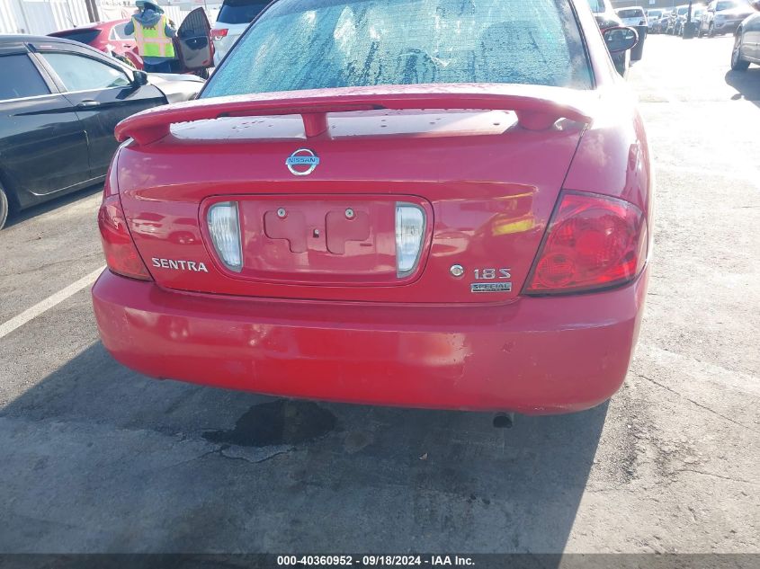 3N1CB51D86L465503 2006 Nissan Sentra 1.8/1.8S