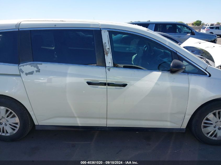 2014 Honda Odyssey Lx VIN: 5FNRL5H24EB083667 Lot: 40361020