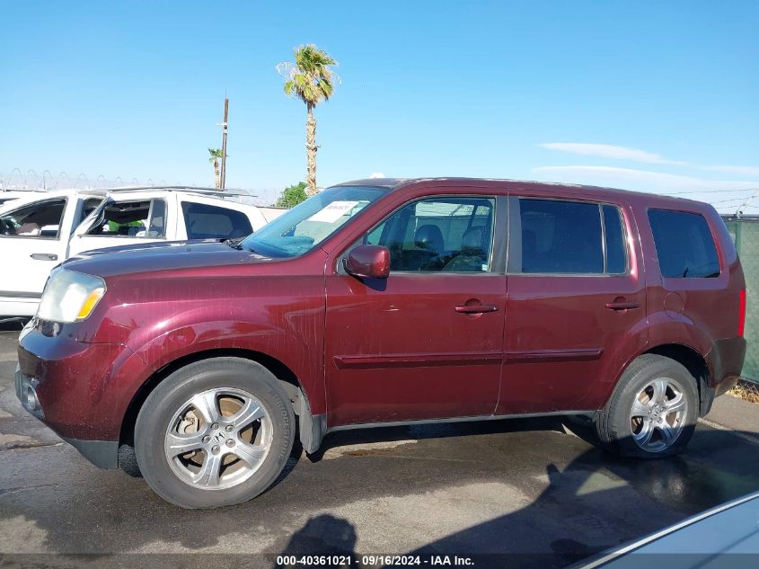 2014 Honda Pilot Ex-L VIN: 5FNYF3H5XEB019862 Lot: 40361021